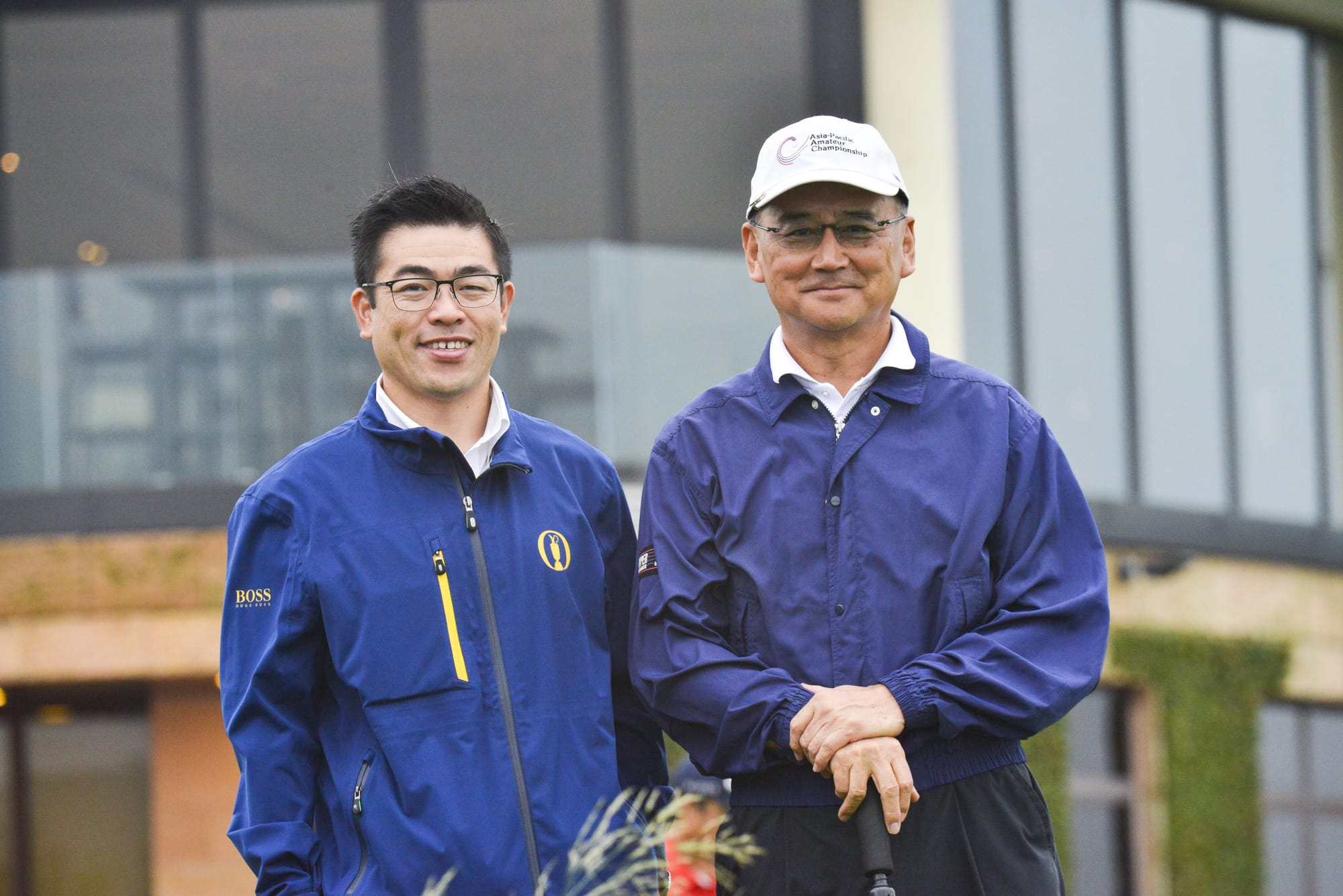 Tournament Director Nick Shan (left) and APGC Chairman Kei Muratsu.