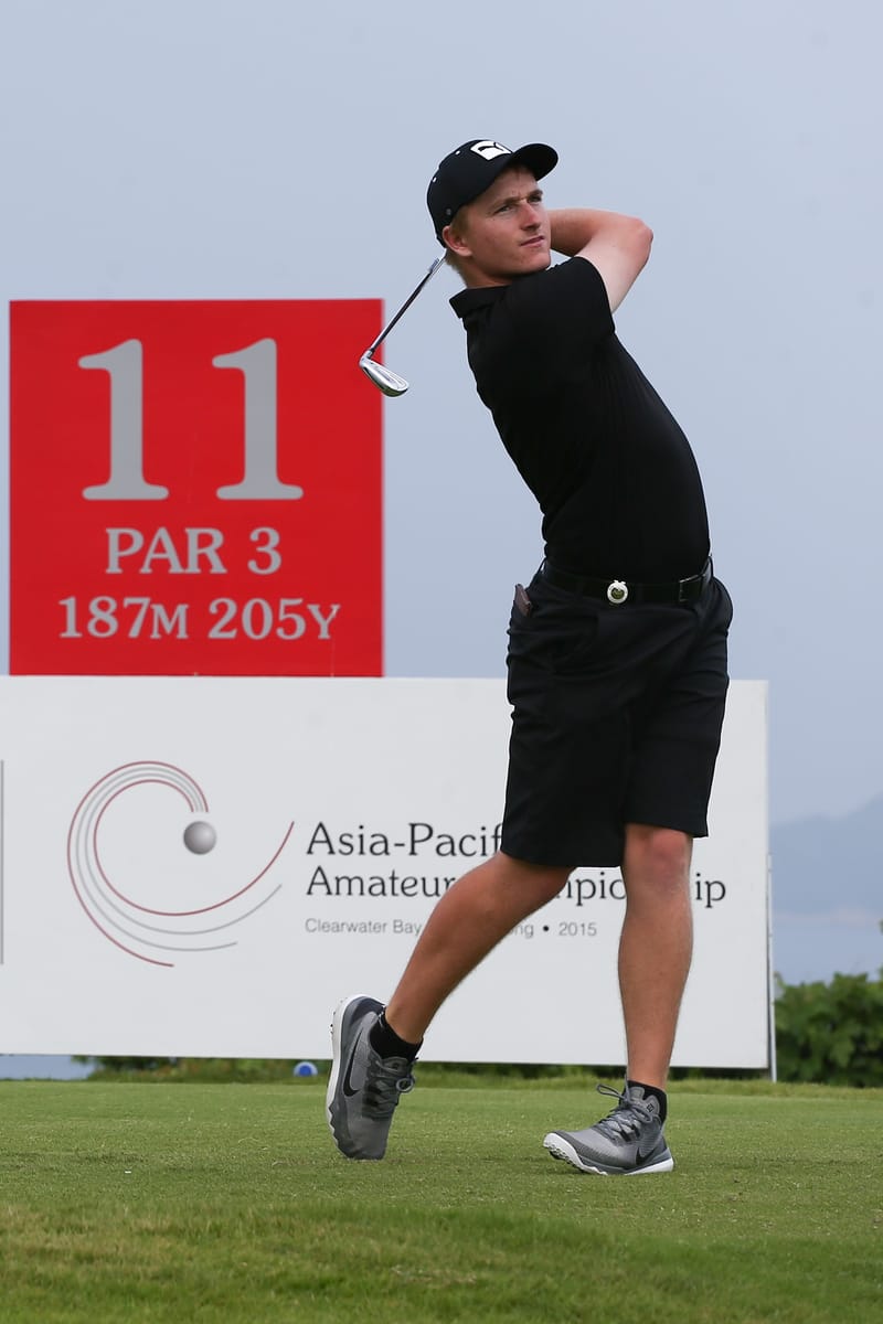 New Zealand's Nick Voke en route to an opening 64. He eventually tied for 19th.