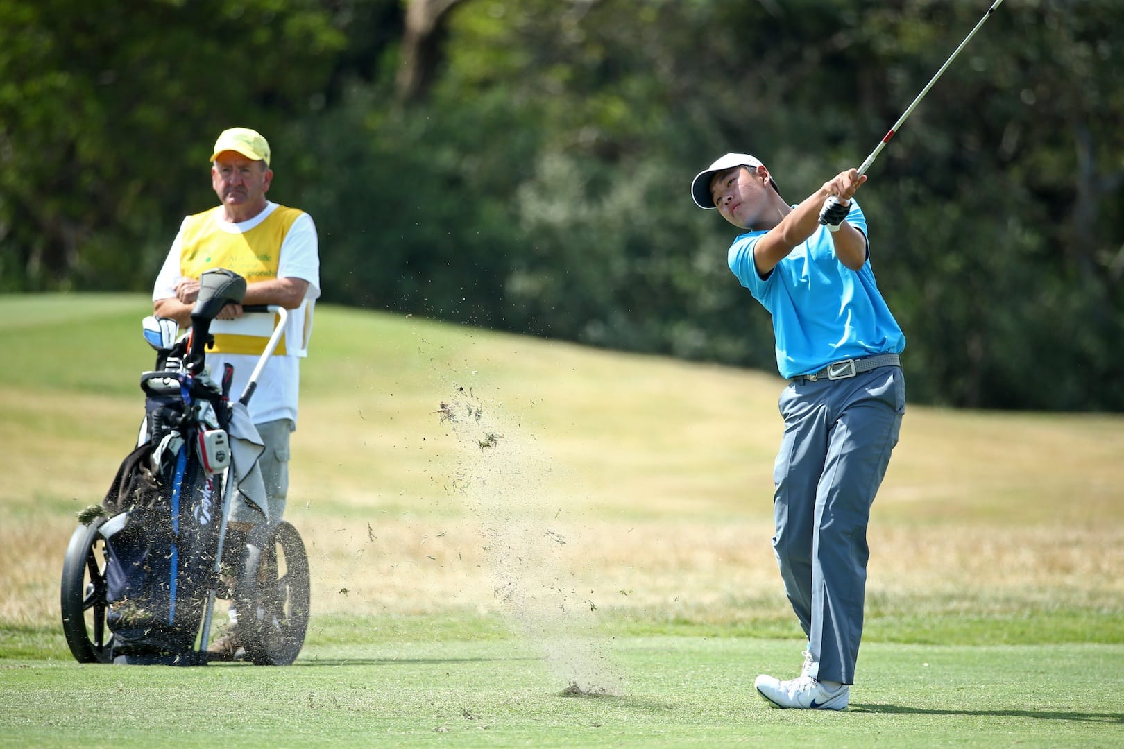 Joint second heading into the final round, Jin Cheng slipped down the leaderboard with a closing 76.