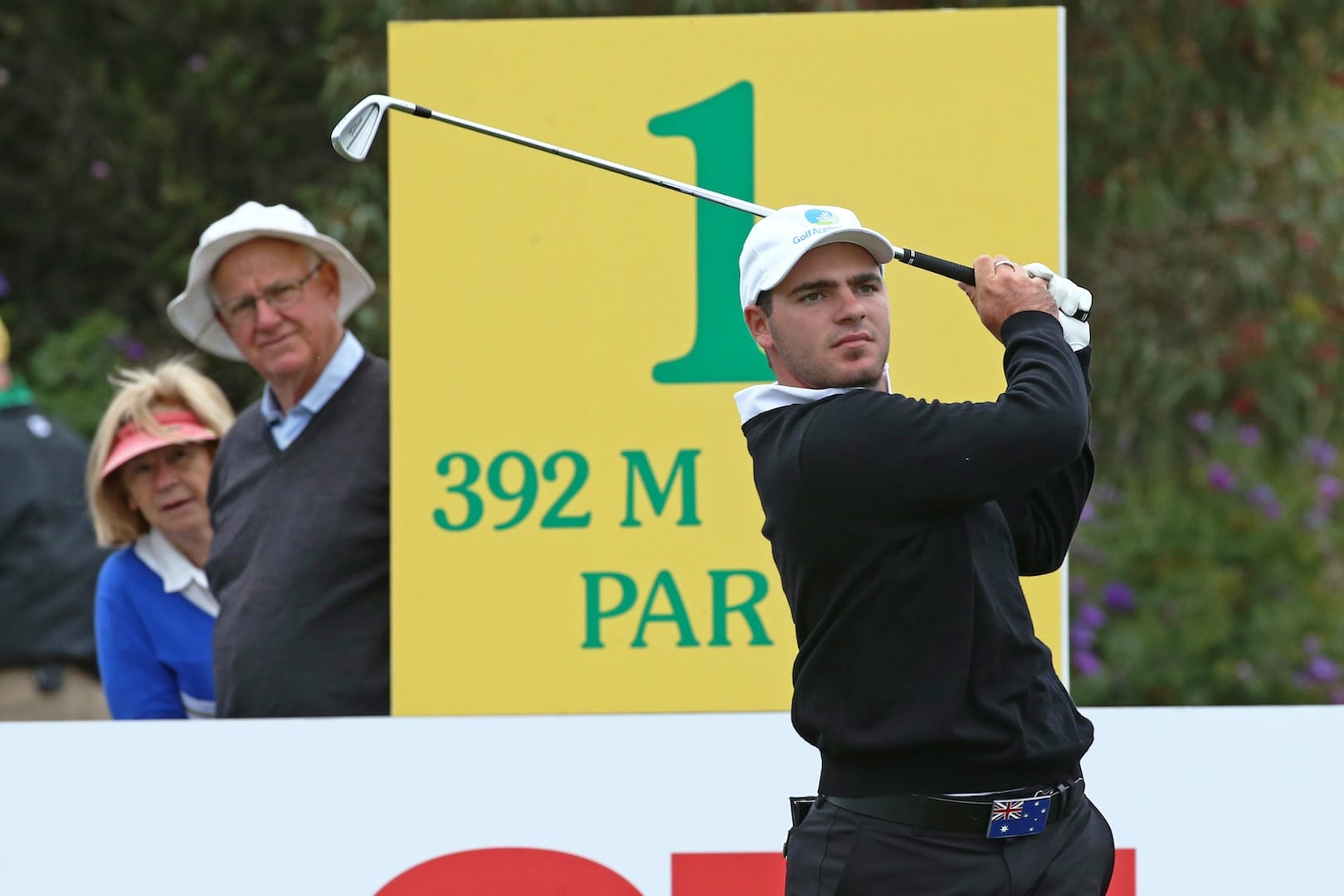 Antonio Murdaca on his way to a third-round 67 that gave him an eight-stroke buffer.