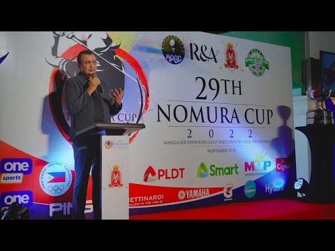 Bob Sobrepena - Nomura Cup Welcome Address post image